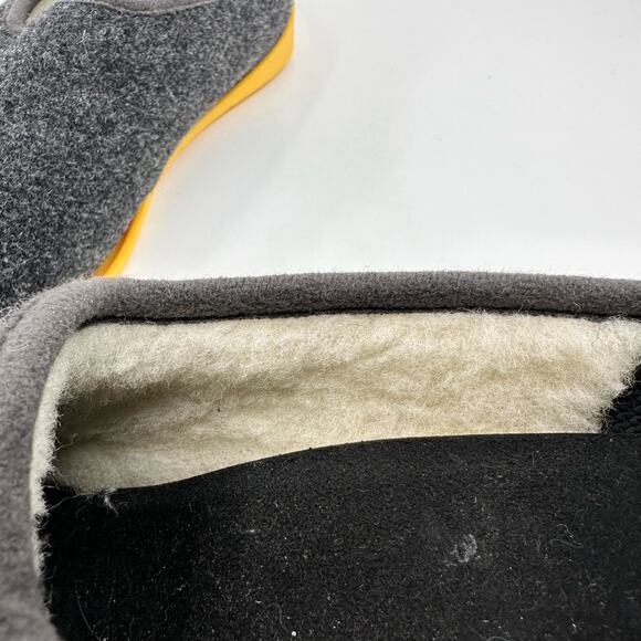 Mahabis Womens Classic Wool & Neoprene Slipper Shoes US 6.5 Yellow/Gray Comfort - Picture 12 of 15